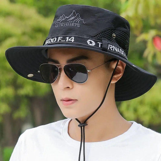 Fishing Hat Male Sun Hat Sun Hat Outdoor Fisherman Hat Sun Hat Rider Hat Fisherman Hat Foldable Summer Hat