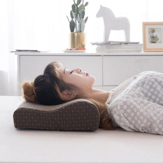 Comfortable Space Memory Pillow Slow Rebound Neck Pillow Natural Rubber Pillow Latex Pillow Adult Wolf Tooth Pillow 50*30cm