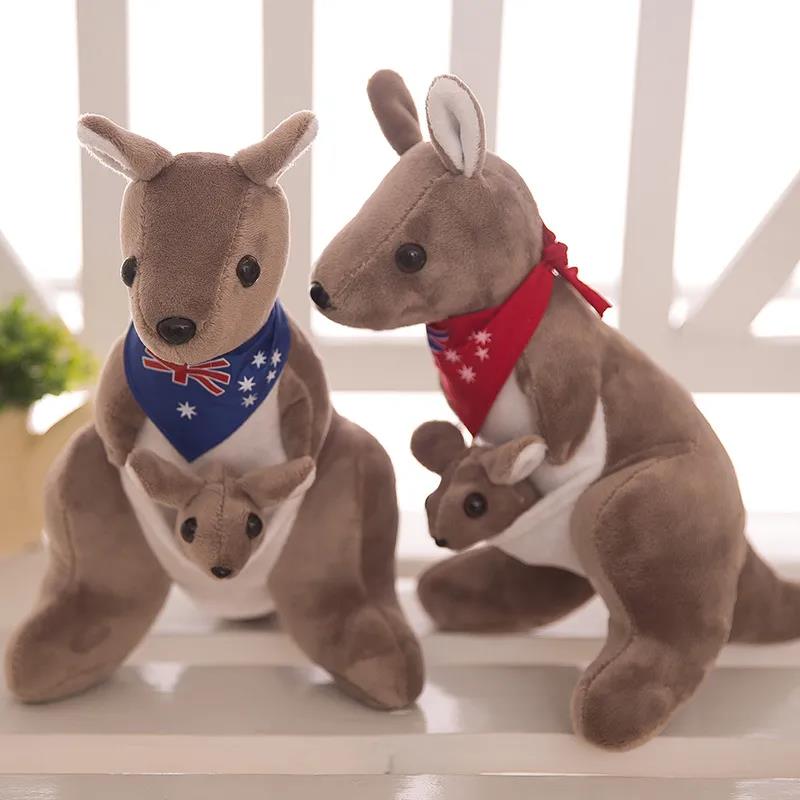 Children's Plush Toys Lovely Mother and Son Kangaroo Plush Doll Soft Children Creative Plush Toys