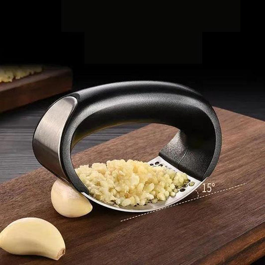Household Garlic Peeler Stainless Steel Minced Garlic Production Tool Circular Manual Garlic Pounding Tool Garlic Minced Garlic Press