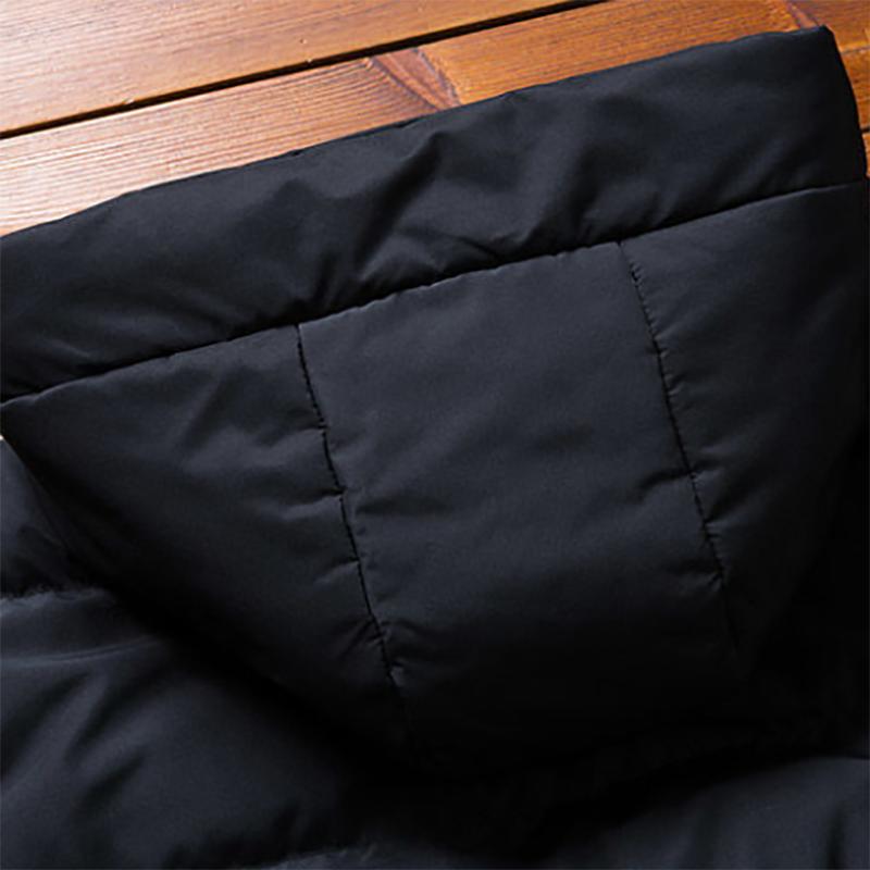 Men's Cotton-padded Jacket Autumn and Winter Thick Warm Jacket Fashion Cold-resistant Warm Hooded Down Padded Jacket for Men