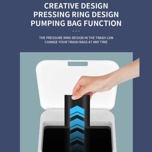 16 Liters Smart Sensor Trash Can Household with Lid Bathroom Kitchen Living Room Toilet Automatic Thickening Increase Trash Can