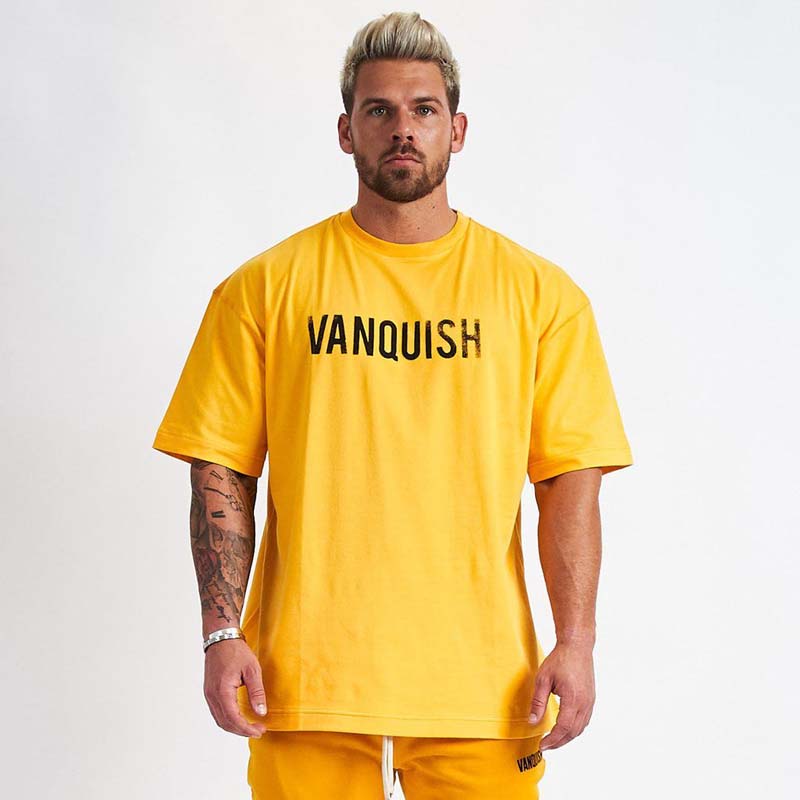 Sports Fitness Plus Size Short-sleeved T-shirt Men's Running Casual Cotton Workout Clothes