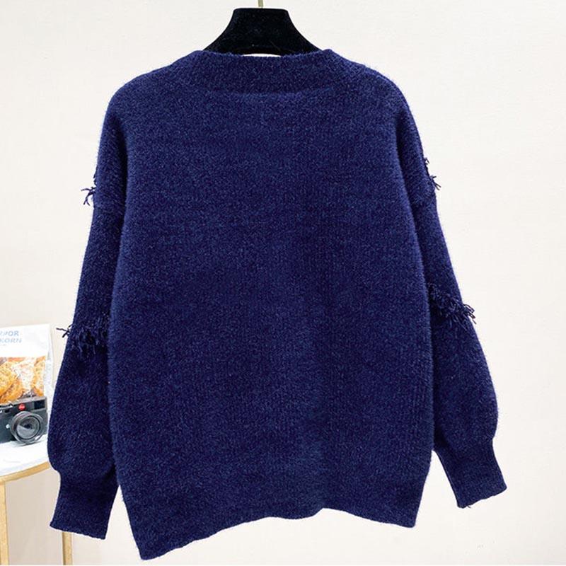 Chenille Cardigan Sweater Women's Spring and Autumn Long-sleeved Top Knitted Cardigan Coat