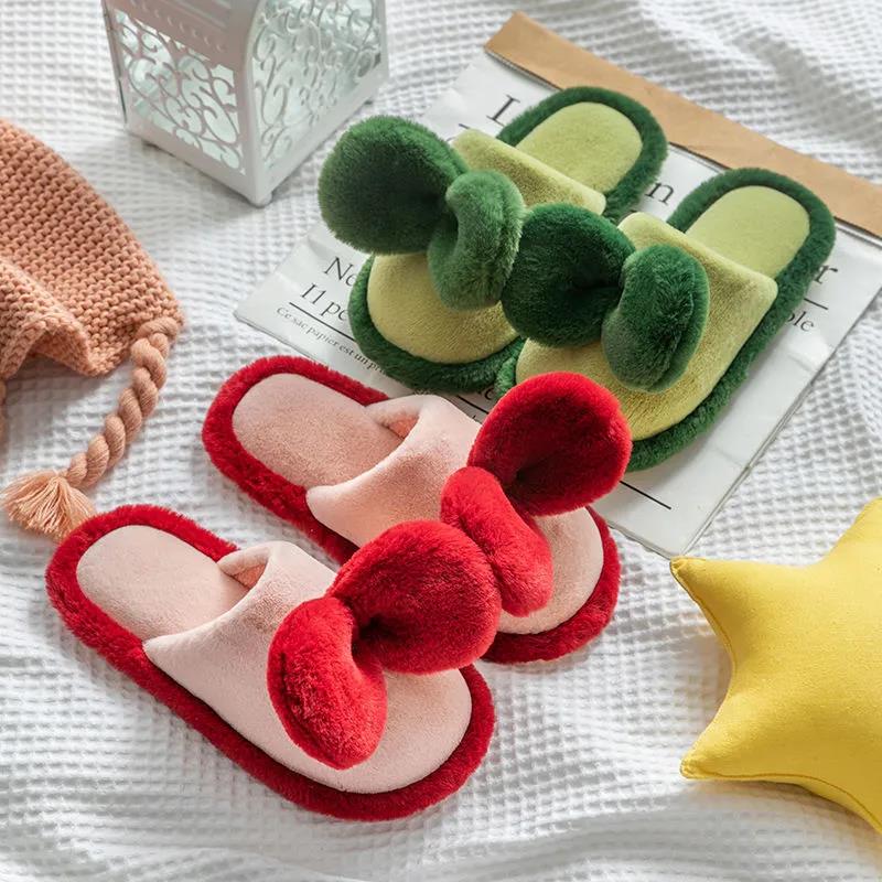 Indoor Slippers, Warm and Comfortable Flat Shoes Home Leisure Suitable for Autumn and Winter