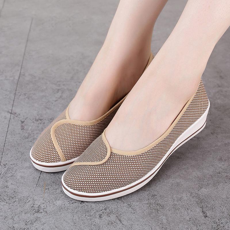 Nurse Shoes Women's Wedges Canvas Shoes Women's Cloth Shoes Non-slip Comfortable Lightweight Nurse Women's Shoes