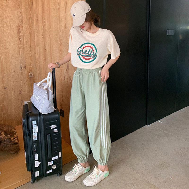 Quick-drying Sports Pants Women's Summer Thin Women's Trousers Spring and Autumn Beam Foot Wide-leg Pants Loose Casual Pants