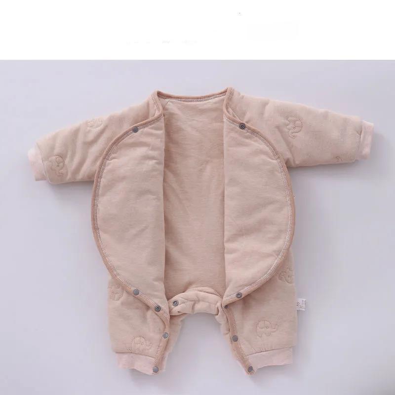 Newborn Baby Bandage One-piece Clothes Cotton Clothes Autumn and Winter Neonatal Long Sleeve Climbing Clothes Men's and Women's Baby Cotton Clothes