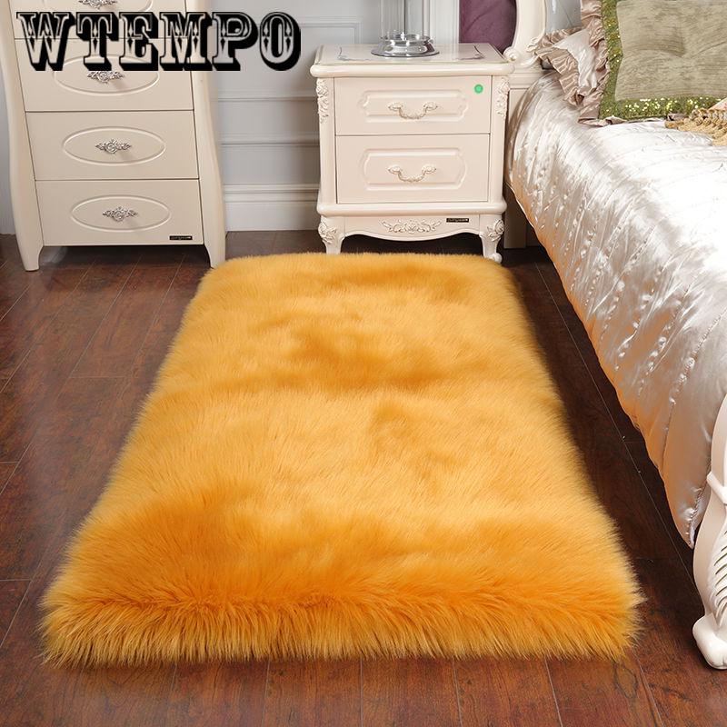 Plush Carpet Bedroom Carpet Bedside Mat Living Room Carpet Coffee Table Mat Comfortable Wool Blanket