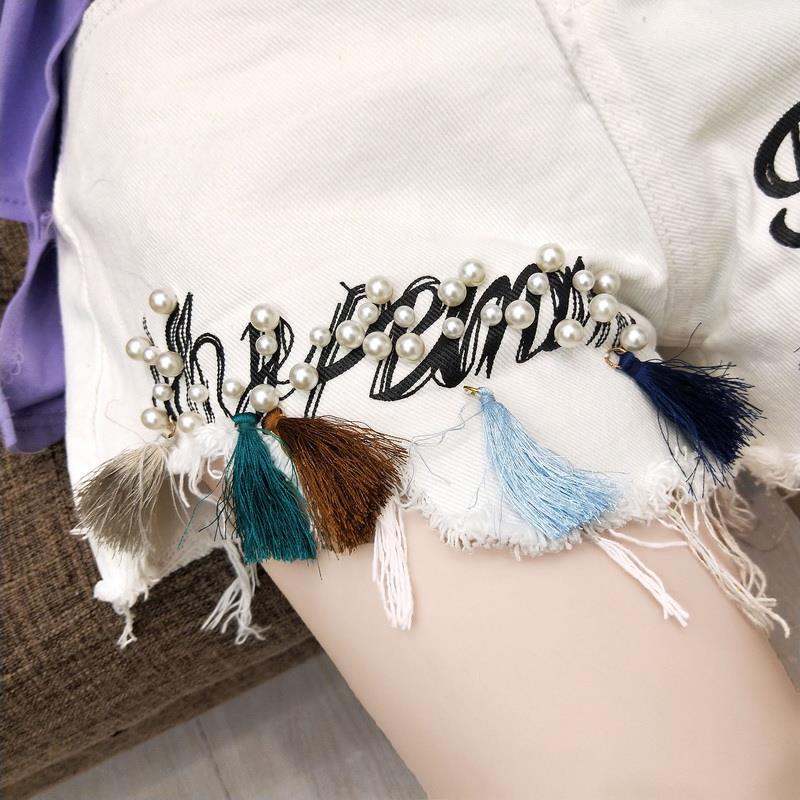 WTEMPO Denim Shorts Women Summer Students High Waist Large Size Loose Wide Leg Pants High Waist Thin Shorts