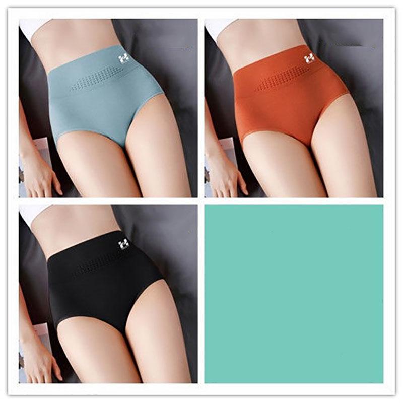 Women's High Waist Tummy Cotton Underwear Antibacterial Plus Size Hip Lifting Body Shaping Pants Women's Sexy and Charming Belly Pants