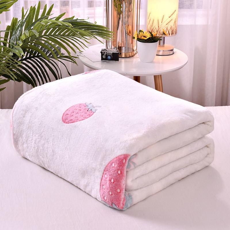 Snow Fleece Thin Blanket Sheet Single Quilt Single Four Seasons Flannel Coral Fleece Blanket Towel Quilt Blanket Siesta Blanket