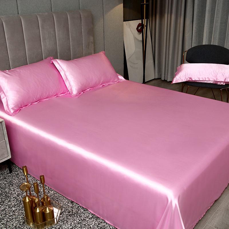1.8m/2m Queen King Bed Sheet Summer Ice Silk Sheets Silk Slippery Household Ice Silk Sheets