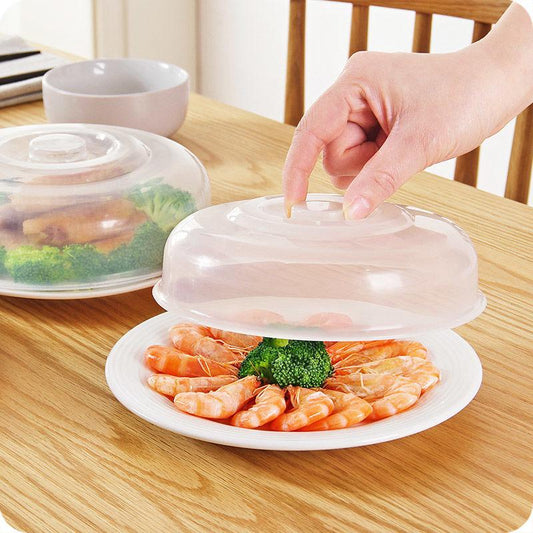 4pcs Plastic Microwave Food Cover Clear Lid Safe Vent Kitchen Tools Home Accessories