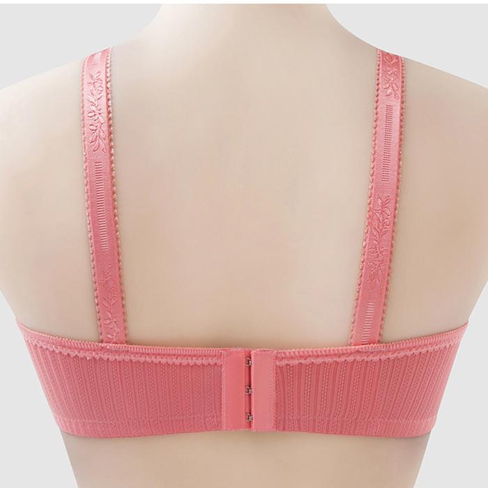 Fashion No Steel Ring Women's Bra Lace Sexy Bamboo Charcoal Comfortable Inner Cup Gather Side Underwear Bra