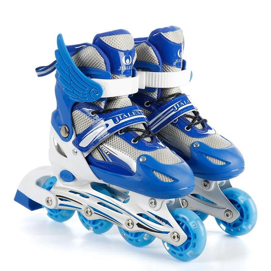 Children's Flash Skating Shoes Boys and Girls Roller Skates Colorful Beginner Adjustable and Stable Skates