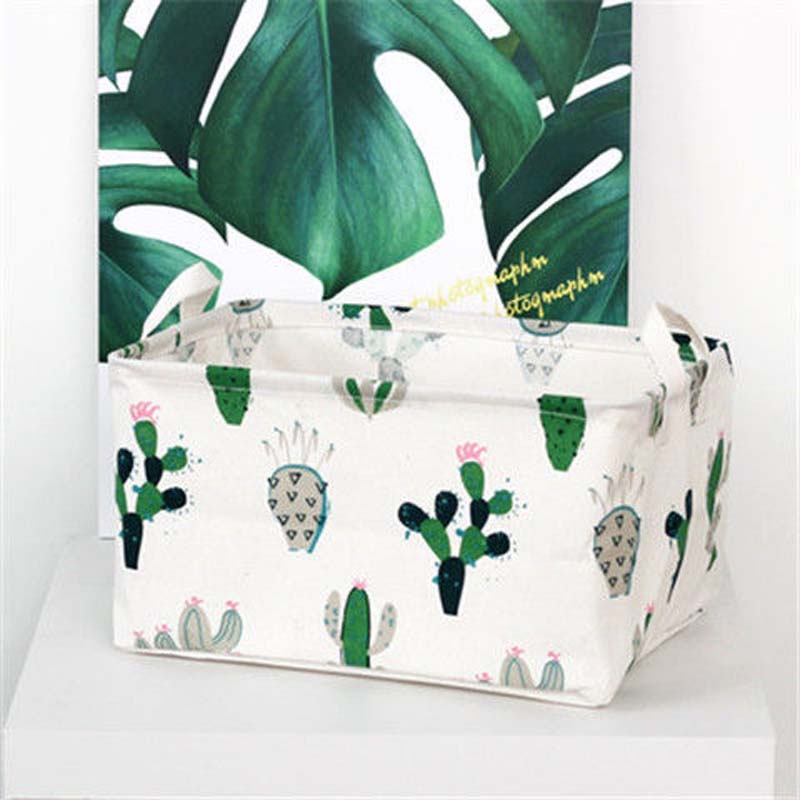 Fabric Storage Box Large Size Bedroom Clothes Storage Box Desktop Cosmetics Finishing Toy Snack Storage Box