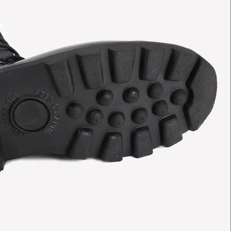 Genuine Leather Army Boots Leather Steel Toe Steel Sole Outdoor Men's Tooling Martin Boots Men's Breathable High-top Boots