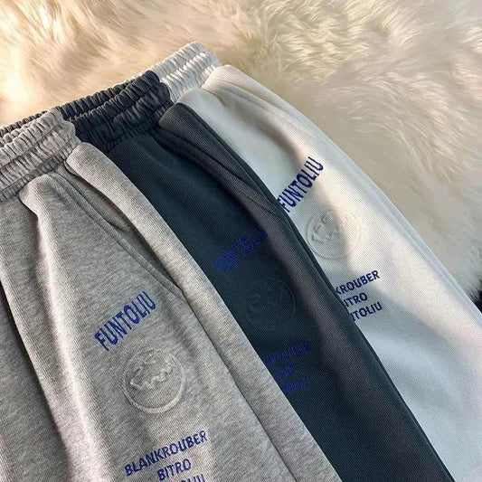 Men's Summer Cotton Outer Wear Shorts All-match Sports Loose Casual Basketball Pants Comfortable Breathable Sweat-absorbing Running Fitness Shorts