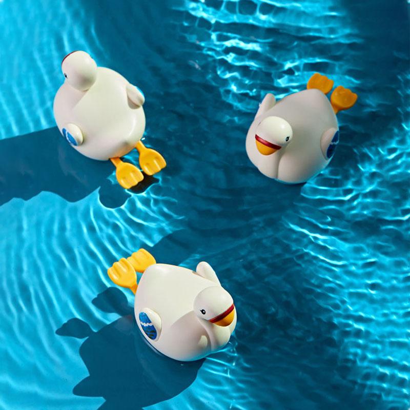 Little White Goose Baby Baby Bath Toys Children Swimming Playing In Water Boys Girls Little Yellow Duck Bathing Duck Turtle