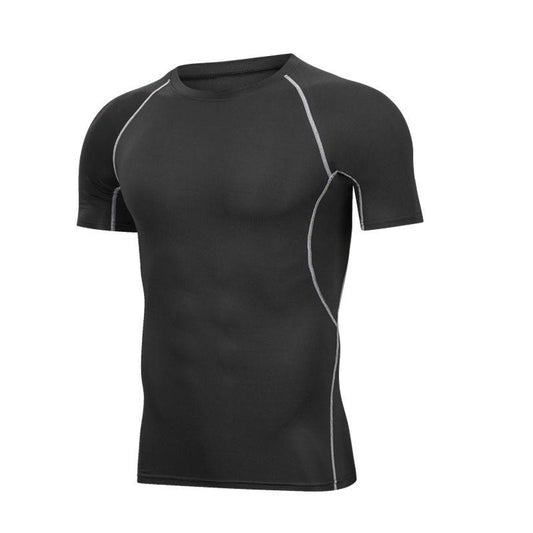 Tights Men's Fitness Clothes Sports Running Suit Basketball Training Quick-drying Clothes Men's High-elastic T-shirt Fitness Clothes