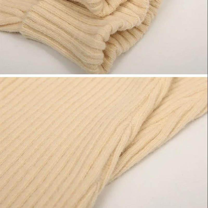 Daily JK Student Knee Pads Matching Crazy Plus Distribution Color Bunch of Stockings Over Knee Knit White Leggings Set