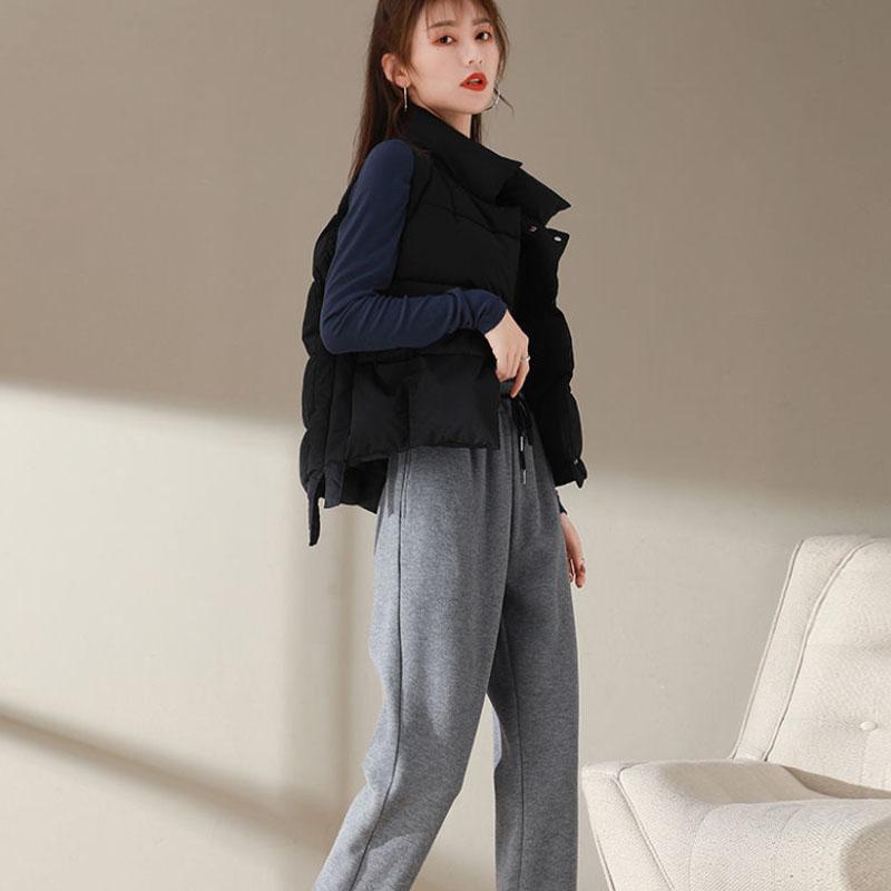 Lamb Velvet Sweatpants Women Plus Velvet Padded Outer Wear Super Thick Warm Cotton Trousers Autumn and Winter Plus Size Loose-fitting Sports Pants