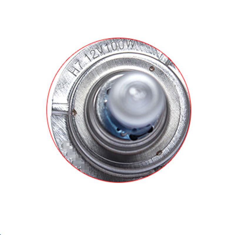 2pcs Car 5500K Car Bulb H7 Xenon Halogen Bulb 12V Headlight Far and Near Light Bulb Super Bright White Light 100W