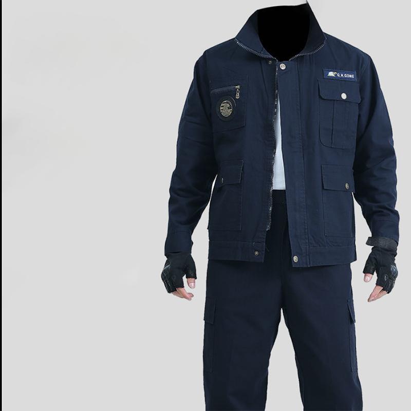 Work Clothes Suits Men's Spring and Autumn Suits Electric Welding Suits Anti-scalding Wear-resistant Welding Work Clothes Labor Insurance Suits