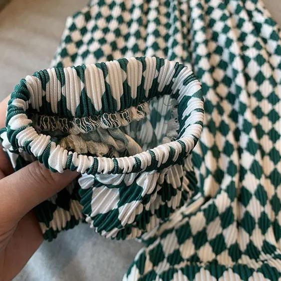 Girls Set Summer Children's Short -sleeved T -shirt Two -piece Female Baby Anti -mosquito Pants Summer Dress