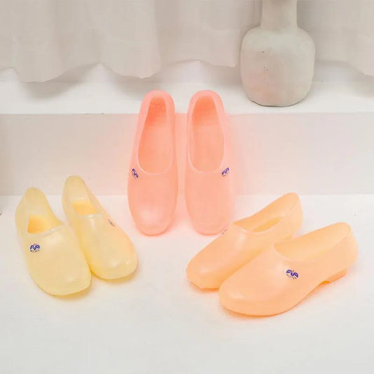 Rain Boots Waterproof Non-slip Wear-resistant Soft Low-top Shallow Mouth Fashion Kitchen Plastic Factory Labor Insurance Women's Shoes Work