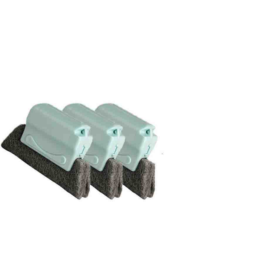 3PCS The Window Window Groove Groove Cleaning Brush with Cleaning Dustpan Screen Window Cleaning Folding Brush