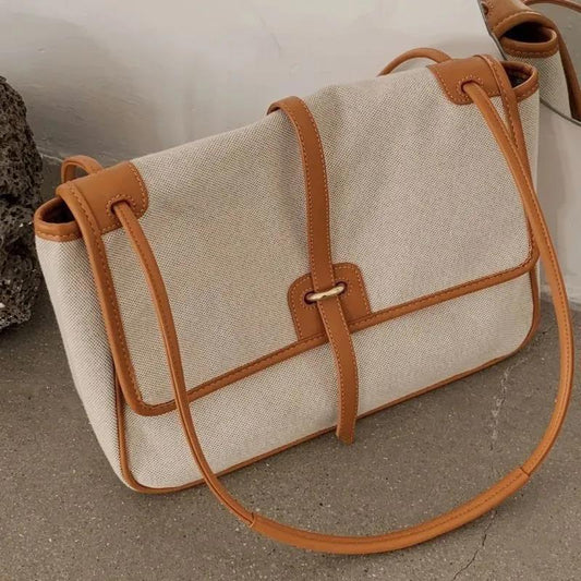 Women Canvas Crossbody Bags Travel Casual Large Daily Shoulder Handbag Simple Large Capacity