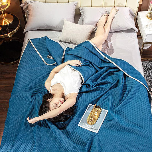 Cool Silk Summer Quilt Single Dormitory Quilt Double Spring and Autumn Thin Air-conditioning Quilt