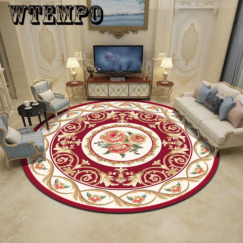 Living room carpet coffee table mat bedroom carpet vintage pastoral wind carpet European