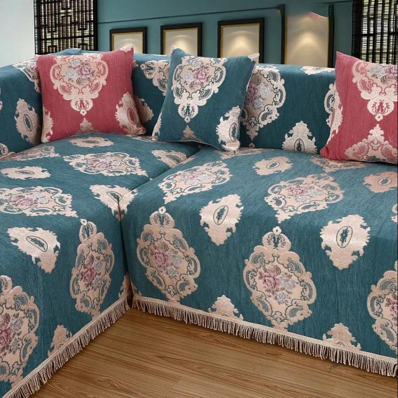 European Style Sofa Cushion Fabric Non-slip Cushion Modern Minimalist Sofa Cover All-inclusive Combination Sofa Cover