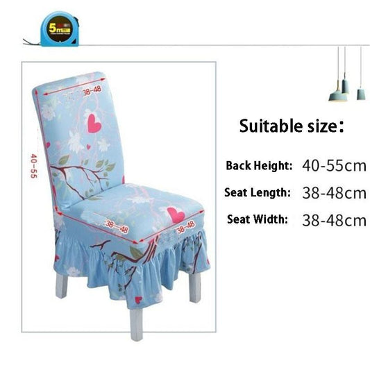 2/4/6Pcs Elastic Stretchable Dining Chair Cover Printed Chair Covers for Dining Room Kitchen Living Room