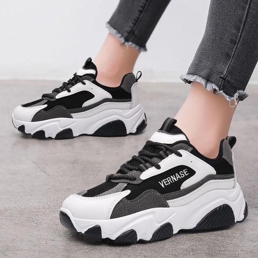 Daddy Shoes Summer Breathable Wild Hollow Thick Bottom Net Red Sports Casual Women's Shoes