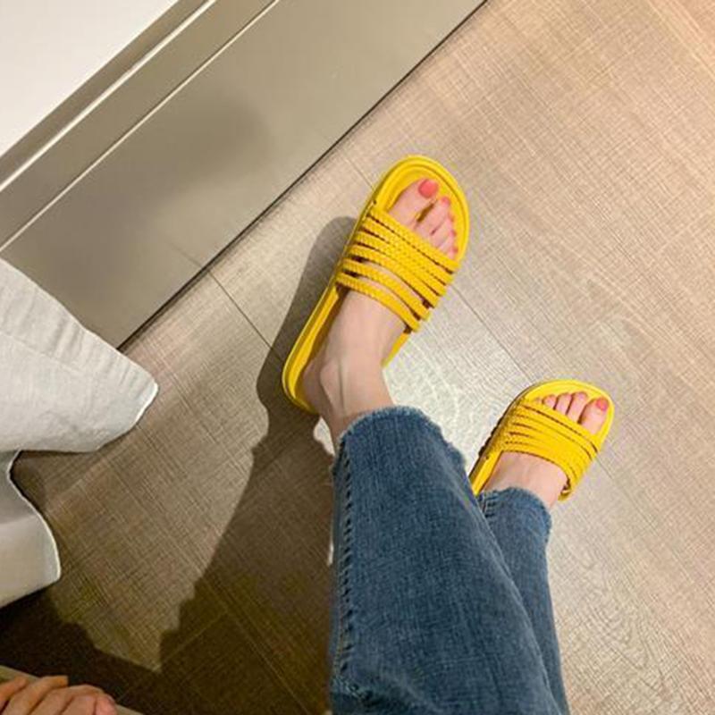 Waterproof Non-slip Bow Beach Slippers Female Summer Fairy Style Sandals and Slippers Fashion Outer Wear