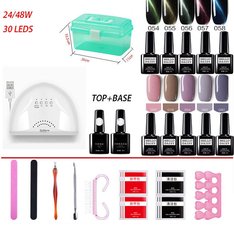 professional Manicure Set Nail Kit led Nail lamp gel Nail Polish Kit Nail Art Tools Set