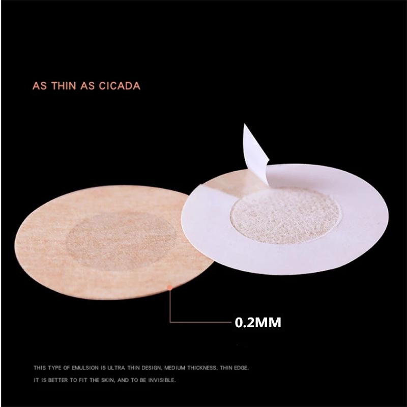 Ten Pairs Anti-bump Nipple Stickers Anti-glare Breast Pads Chest Stickers Breathable Swimming Waterproof Invisible Areola Stickers Push Up Bra Pads