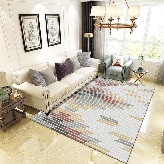European Simple Style Carpet Black Grey White Geometric for Home Room Coffee Table Floor Rug Area Mats
