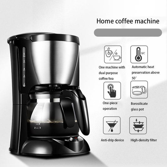 Coffee Machine Automatic Coffee Machine American Drip Coffee Machine Making Tea Portable Small Coffee Machine