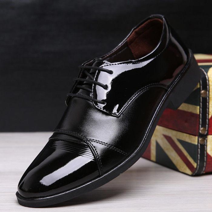 Fashion Oxford Business Men Shoes Leather High Quality Soft Casual Breathable Men's Flats
