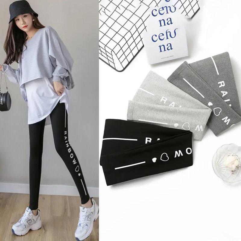 Spring and Summer Thin Pregnant Women's Leggings Thin Fashion Pregnant Women's Pants Cotton Maternity Long Trousers