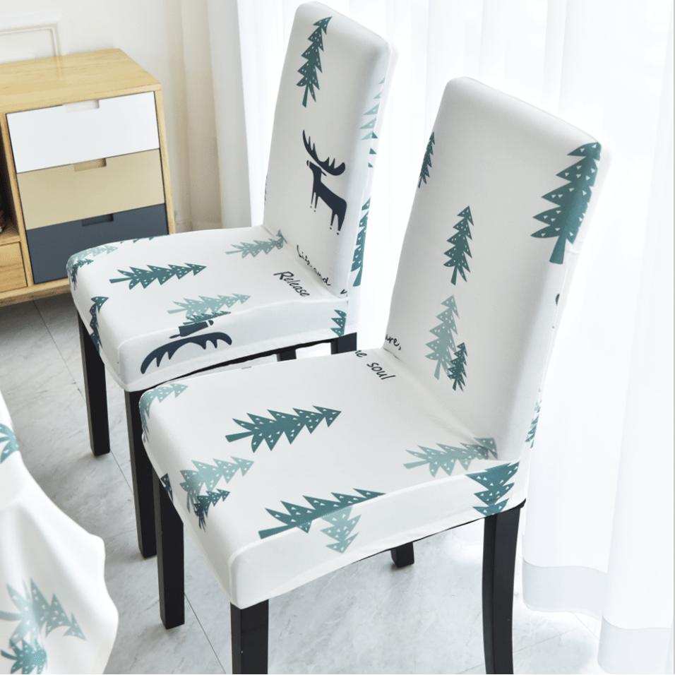 2/4/6PCS Dining Chair Cover Spandex Elastic Chair Slipcover Case Stretch Seat Cover for Wedding Hotel Banquet Living Room