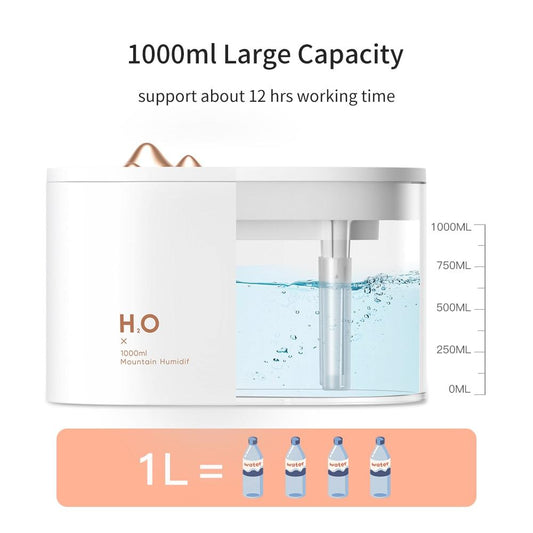 1000ml Air Humidifier Diffuser USB Portable Aroma Diffuser for Home Office Baby Moisturizing Diffuser Umidificador