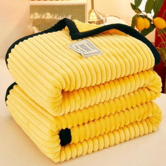 Blanket Thick Coral Fleece Blanket Winter Blanket Quilt Flannel Warm Sheets Office Nap Blanket Bedspread Blanket Floral Modern Blanket for Couch