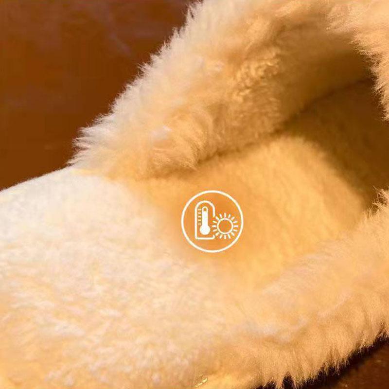 Autumn and Winter Cotton Slippers for Men and Women Home Warm Non-slip Slippers