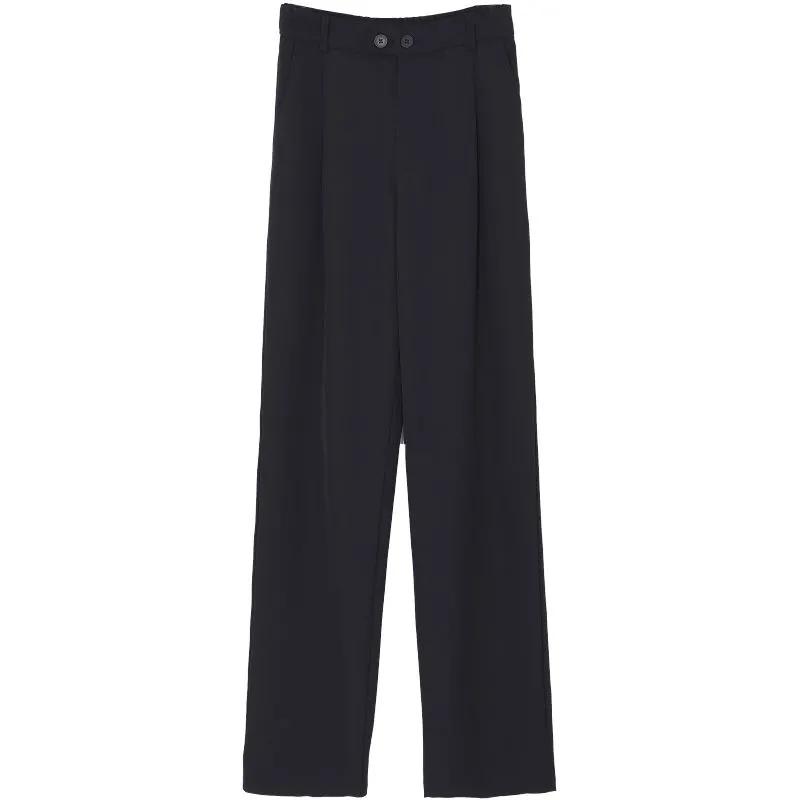 Loose Flared Pants Women Black Casual Long Trousers Spring Autumn Casual Plus Size Baggy Bottoms